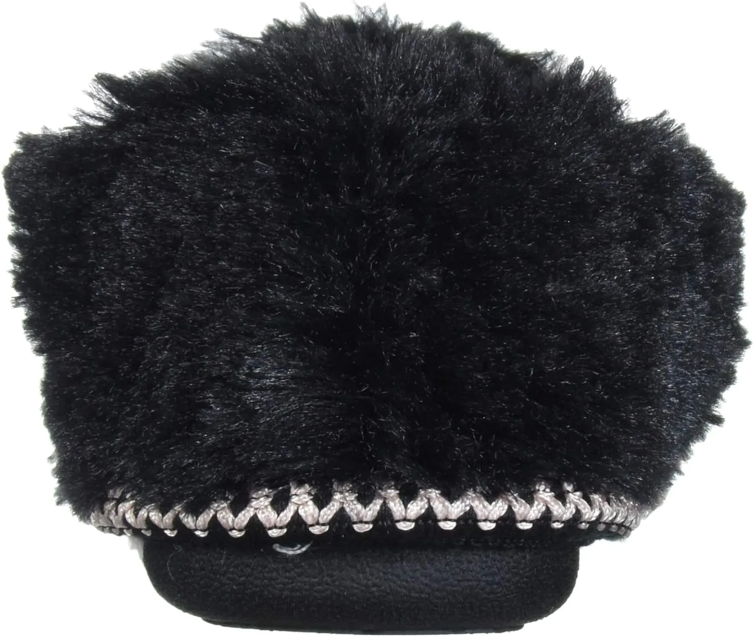 Dearfoams Unisex-Child Mia Kids faux faux fur Closed Back with Heart Detail Slipper