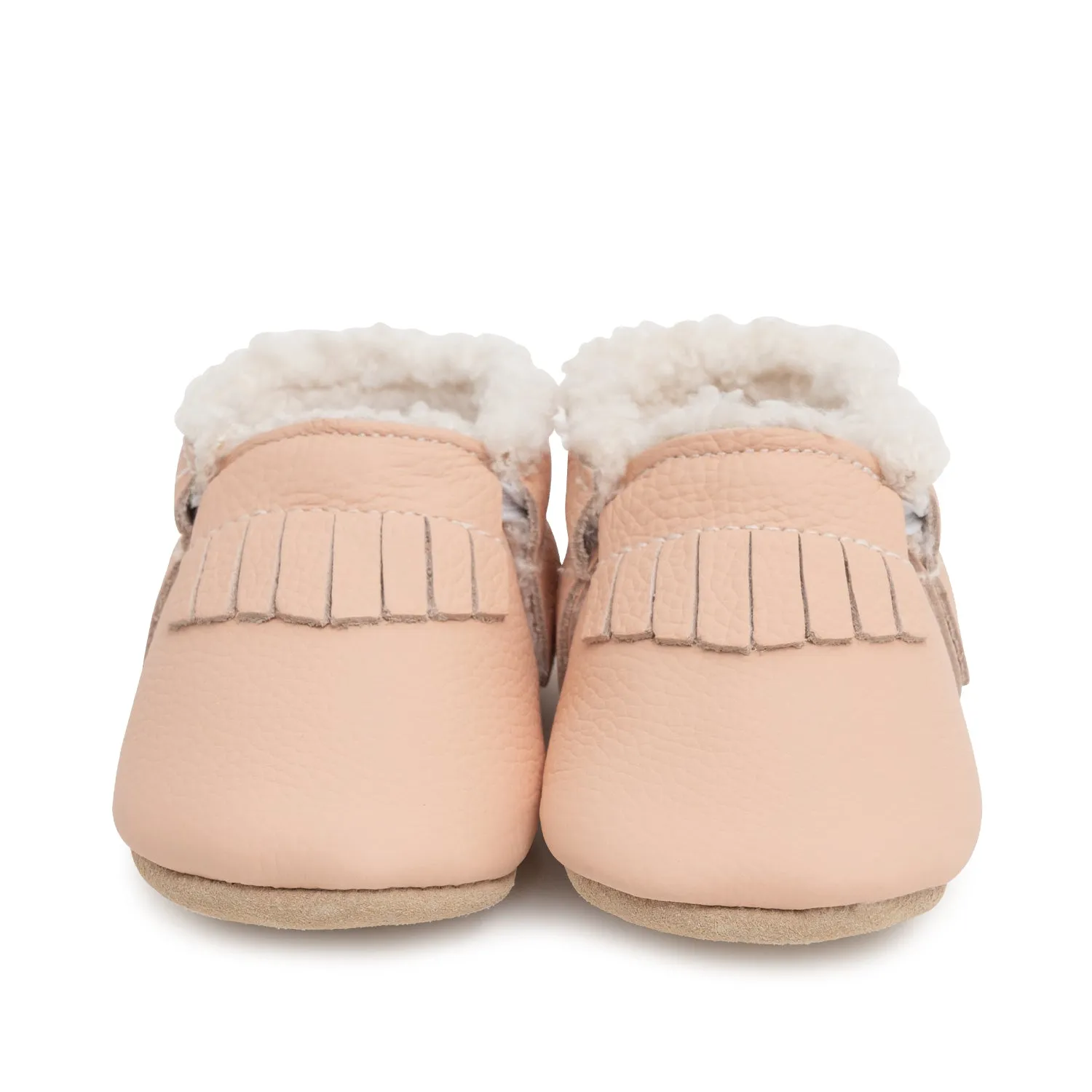 Desert Rose Sherpa Moccasins