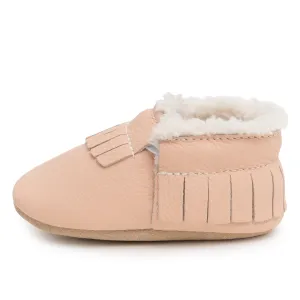 Desert Rose Sherpa Moccasins