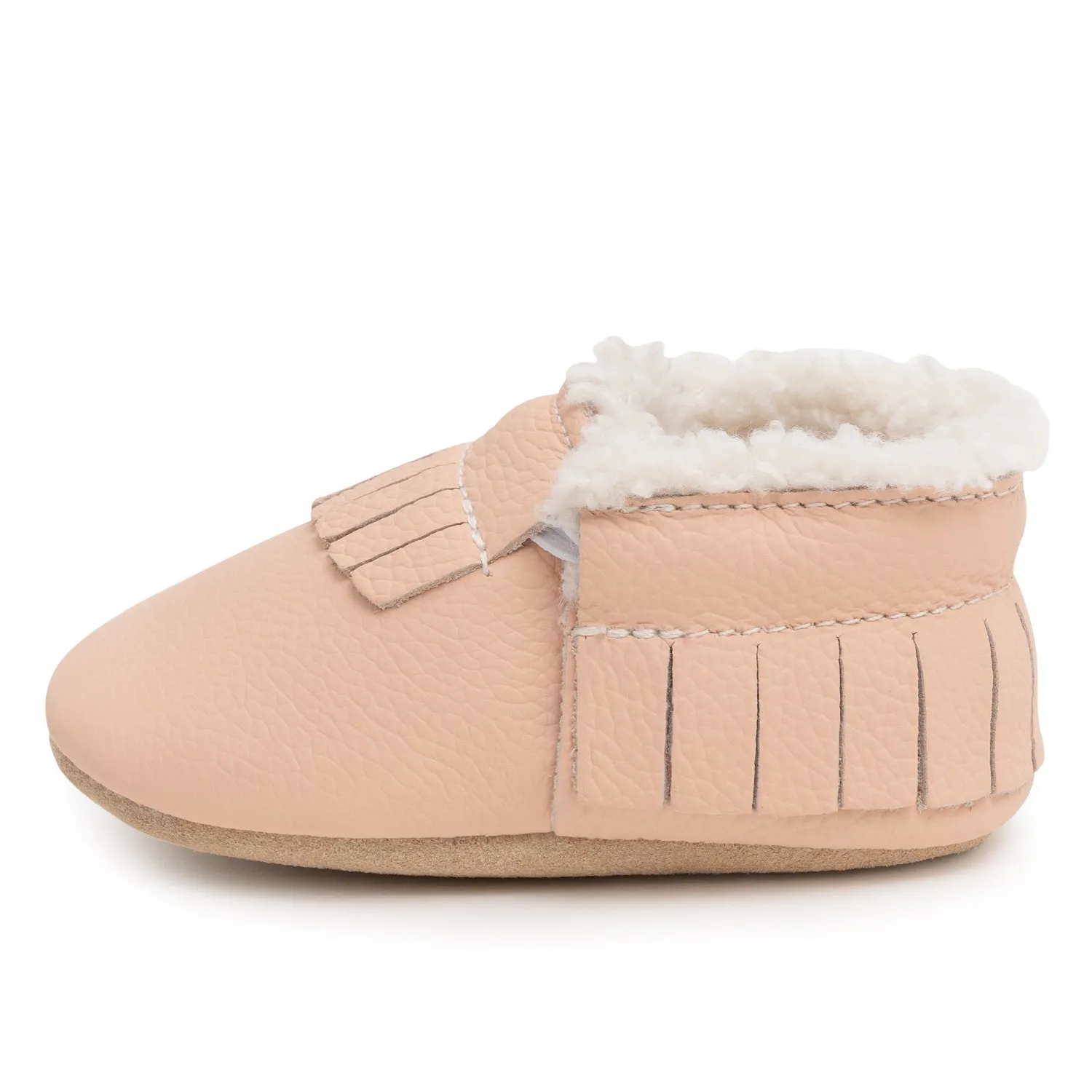 Desert Rose Sherpa Moccasins