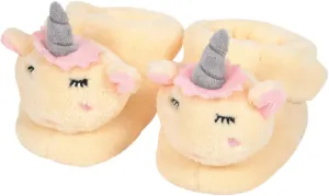 Enesco Girls' Izzy and Oliver New Baby Unicorn Character Super Soft Booties, 0-12 Infant
