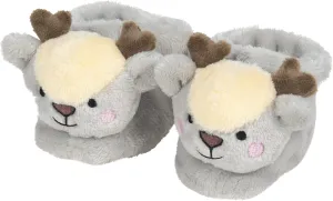 Enesco Izzy and Oliver New Baby Deer Character Super Soft Booties, Reindeer, 0-12 Infant