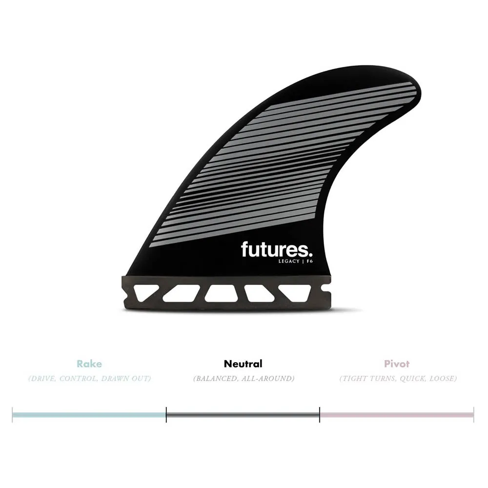 Futures Fins F6 Legacy Series Honeycomb Tri Quad Fin Set