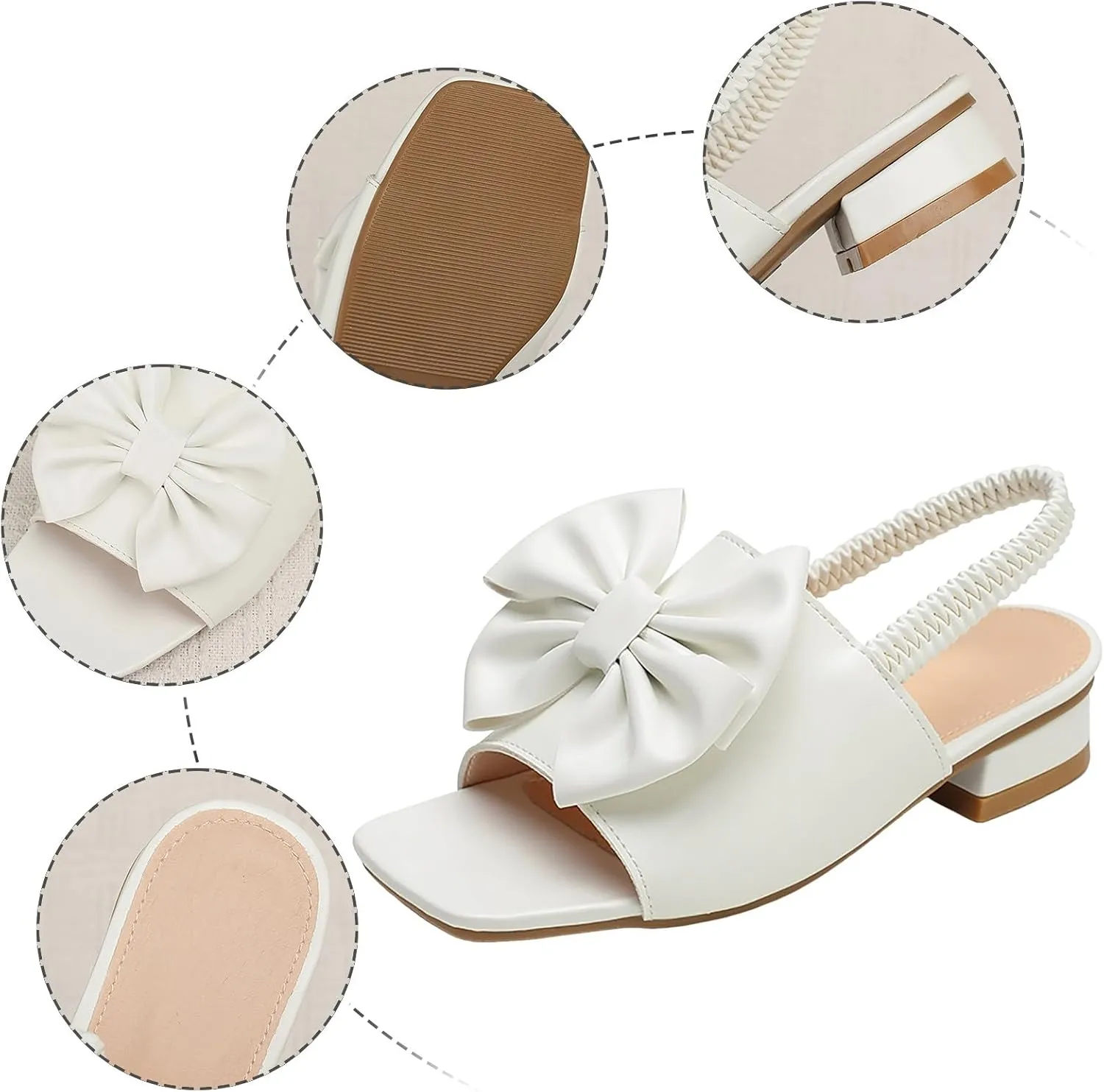 Girls Sandals for Big Kid Girls Sandals Soft Sole Lace Shoes Comfortable Non Slip Beach Shoes Elastic Band White Fairy Children's