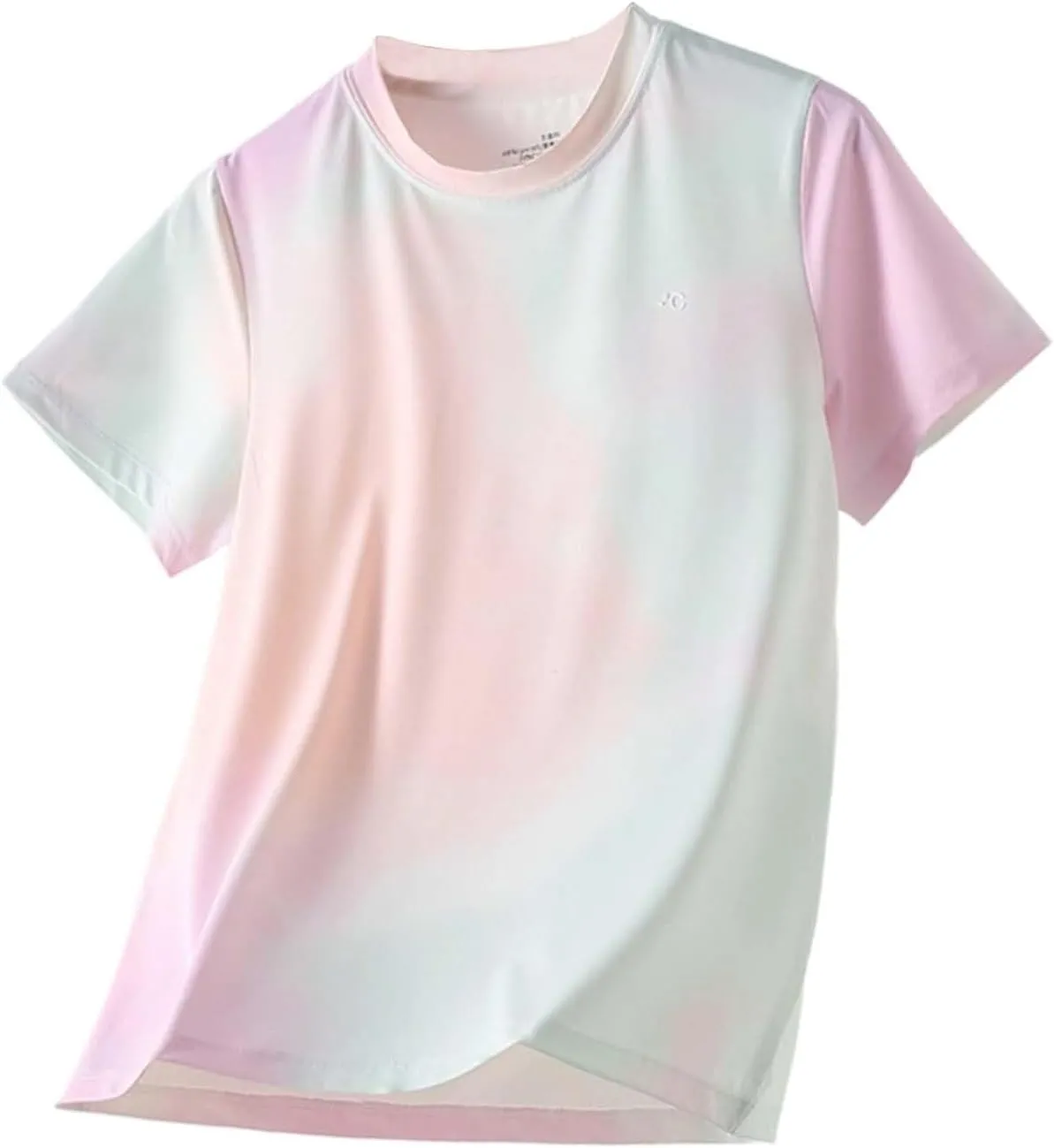 Girls Sun Protection T-Shirts for Kids 3-12Y Trendy Crewneck Lightweight Breathable Quick Dry Tees Athletic Outdoor Playwear