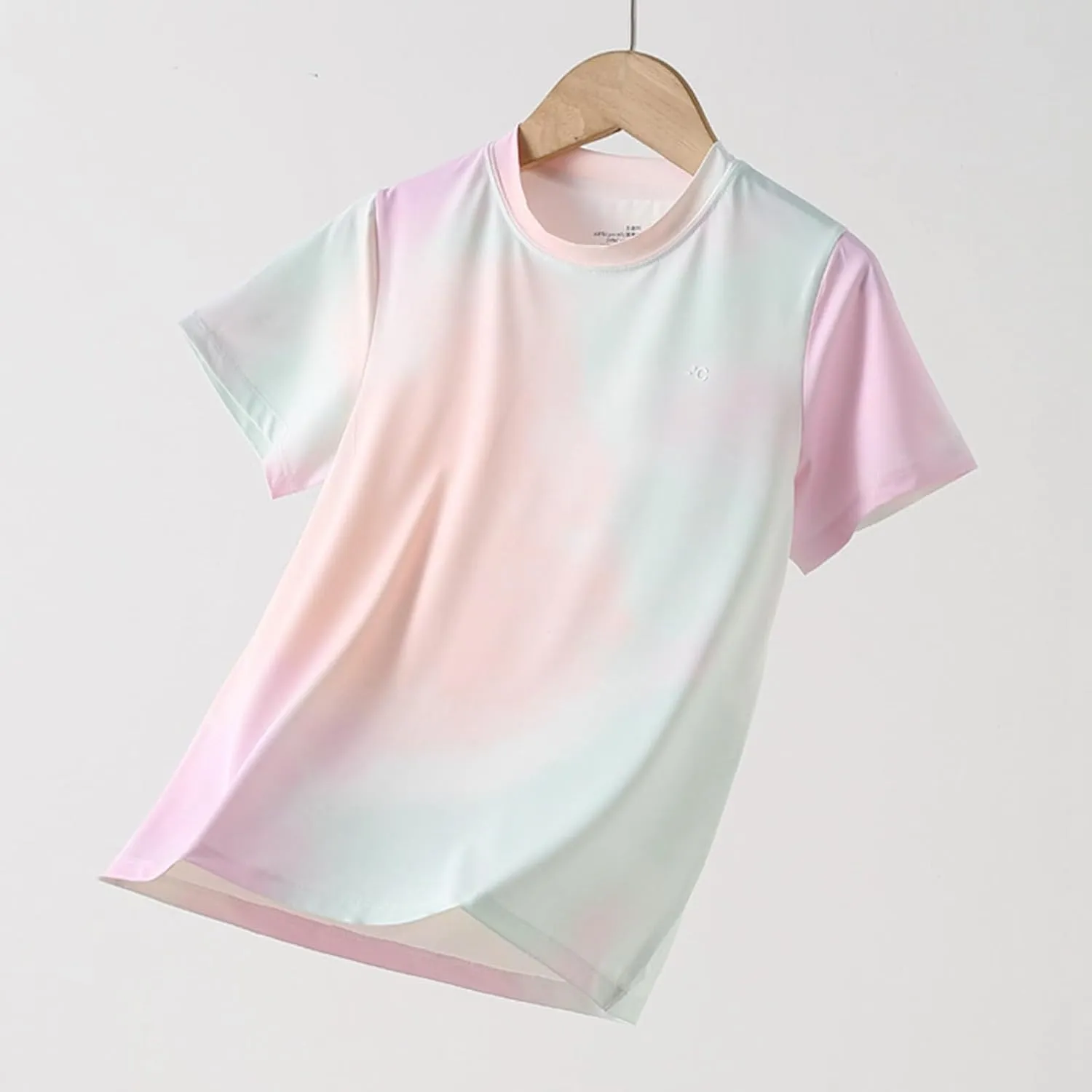 Girls Sun Protection T-Shirts for Kids 3-12Y Trendy Crewneck Lightweight Breathable Quick Dry Tees Athletic Outdoor Playwear