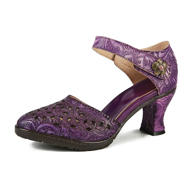 Handmade Closed-toe Hollow Versatile Sandals