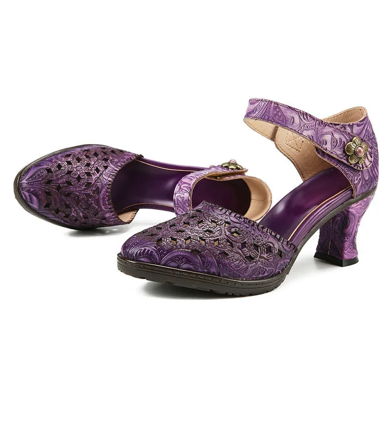 Handmade Closed-toe Hollow Versatile Sandals