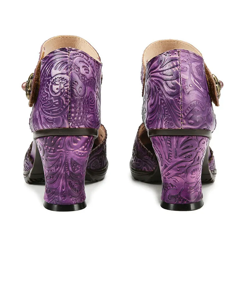 Handmade Closed-toe Hollow Versatile Sandals