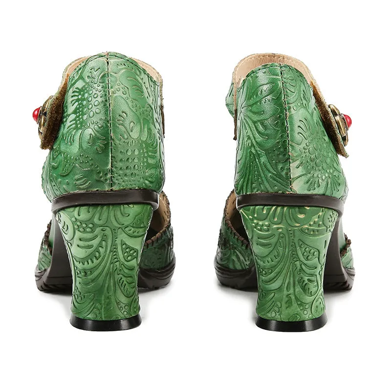 Handmade Closed-toe Hollow Versatile Sandals