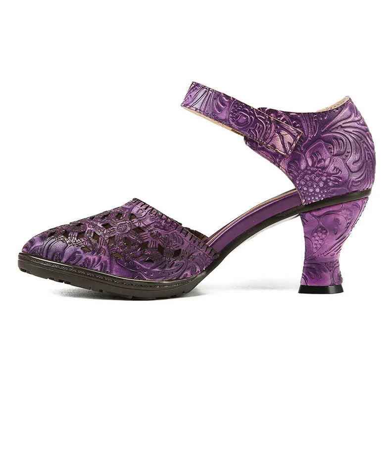 Handmade Closed-toe Hollow Versatile Sandals