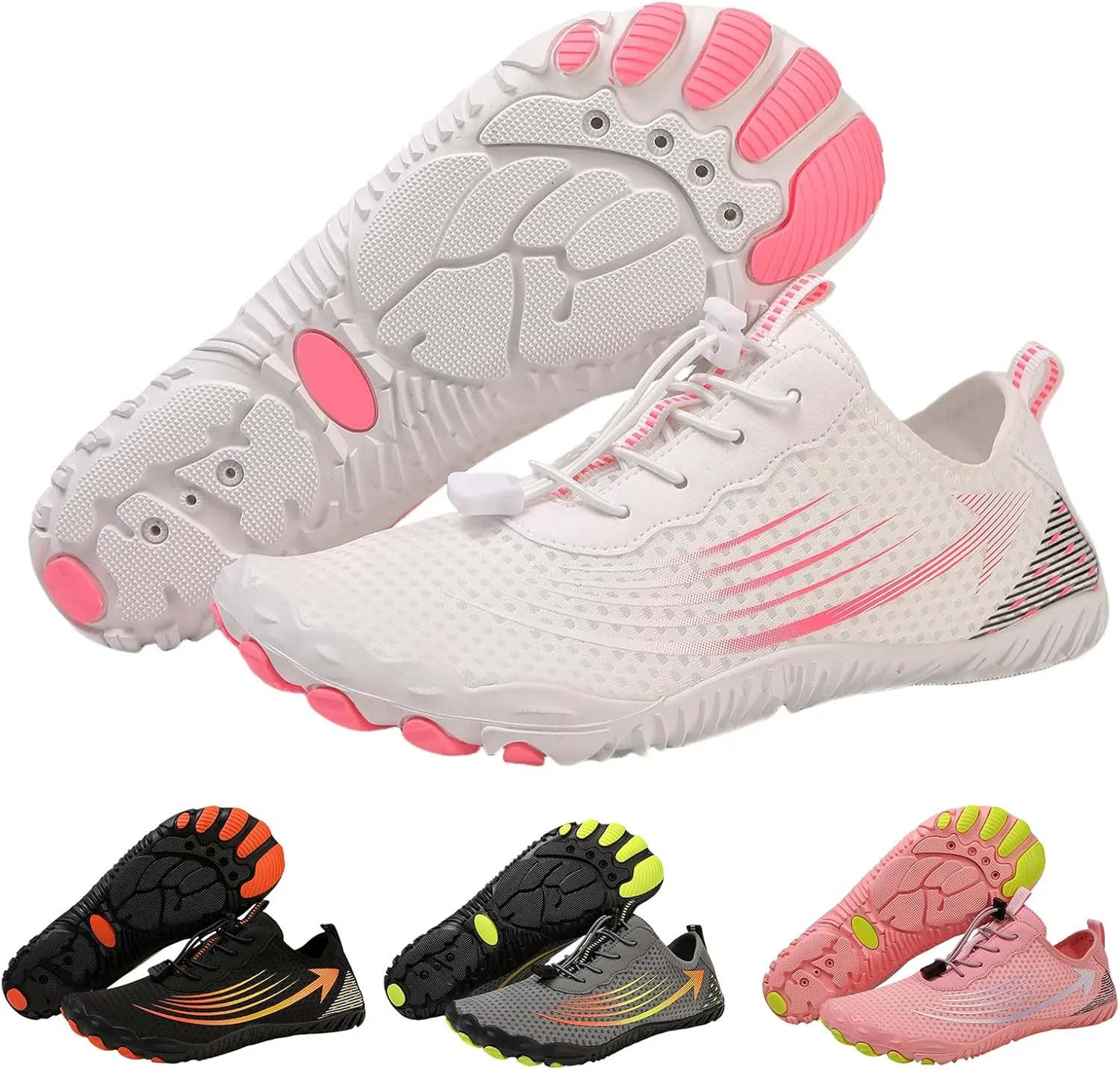 Hike Barefoot Shoes for Women Breathable Non-Slip Athletic Footwear Grounded Comfort Wear Shoes Wide Toe Water Shoe Unisex Lightweight Casual Footwear