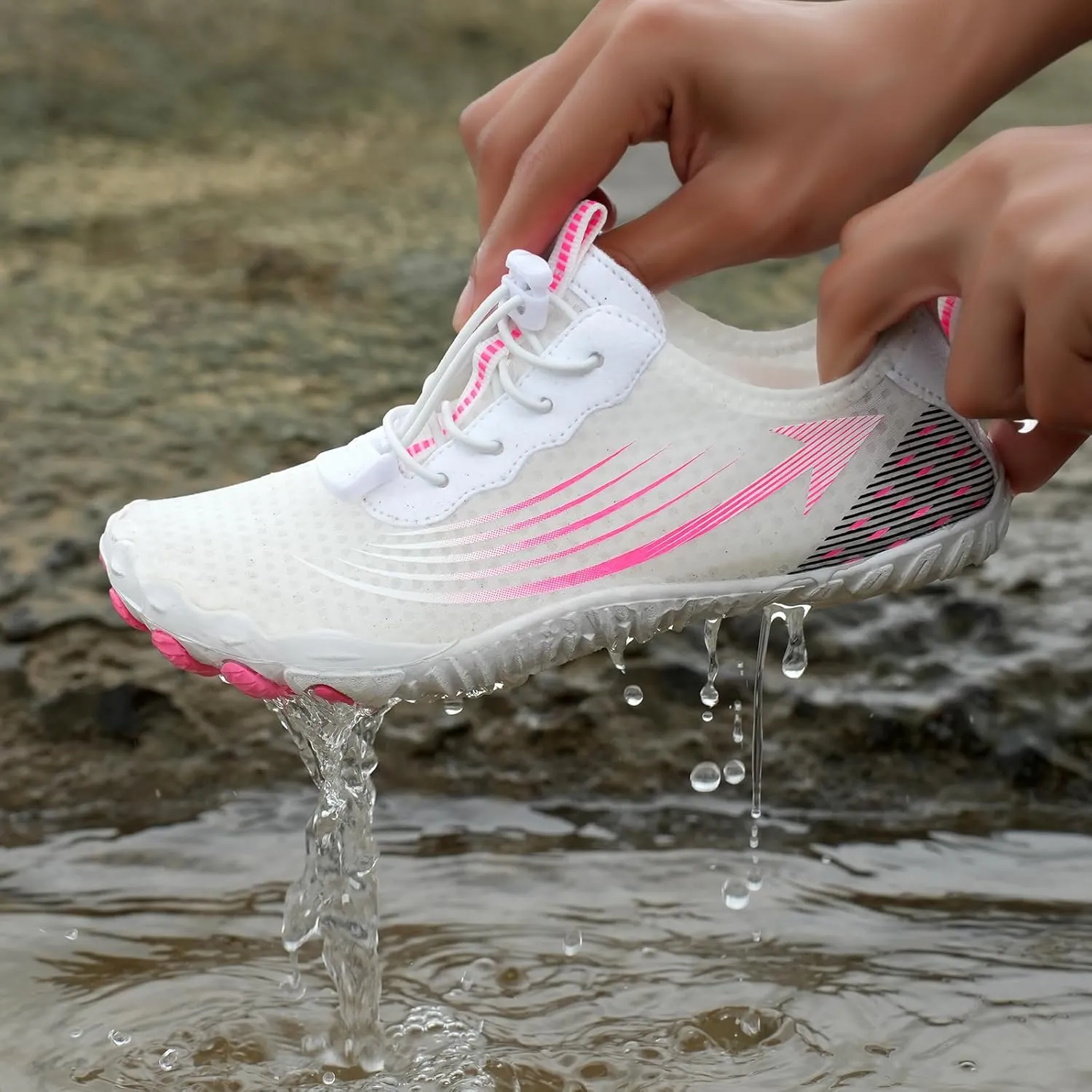 Hike Barefoot Shoes for Women Breathable Non-Slip Athletic Footwear Grounded Comfort Wear Shoes Wide Toe Water Shoe Unisex Lightweight Casual Footwear