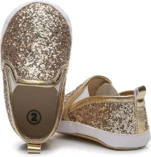 HONGTEYA Baby Boys Girls Shoes Infant Sneakers Baby Moccasins Pu Leather Soft Sole Anti-Slip Flats Toddlers First Walkers Newborn Crib Shoes Tennis Sports Shoes Outdoor Indoor