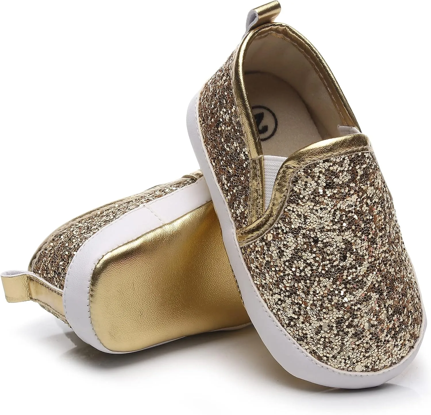 HONGTEYA Baby Boys Girls Shoes Infant Sneakers Baby Moccasins Pu Leather Soft Sole Anti-Slip Flats Toddlers First Walkers Newborn Crib Shoes Tennis Sports Shoes Outdoor Indoor
