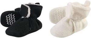 Hudson Baby Cozy Fleece and Sherpa Booties, 2-Pack