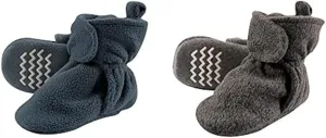 Hudson Baby Cozy Fleece Booties, 2-Pack