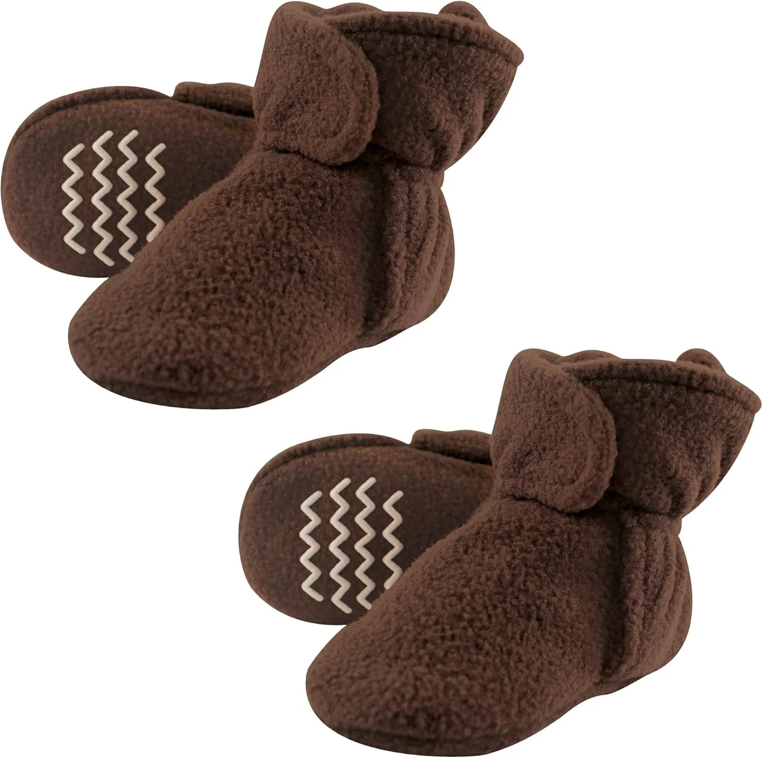 Hudson Baby Cozy Warm Toddler Slipper Booties with Non Skid Bottom