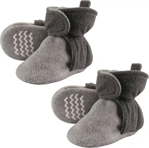 Hudson Baby Cozy Warm Toddler Slipper Booties with Non Skid Bottom