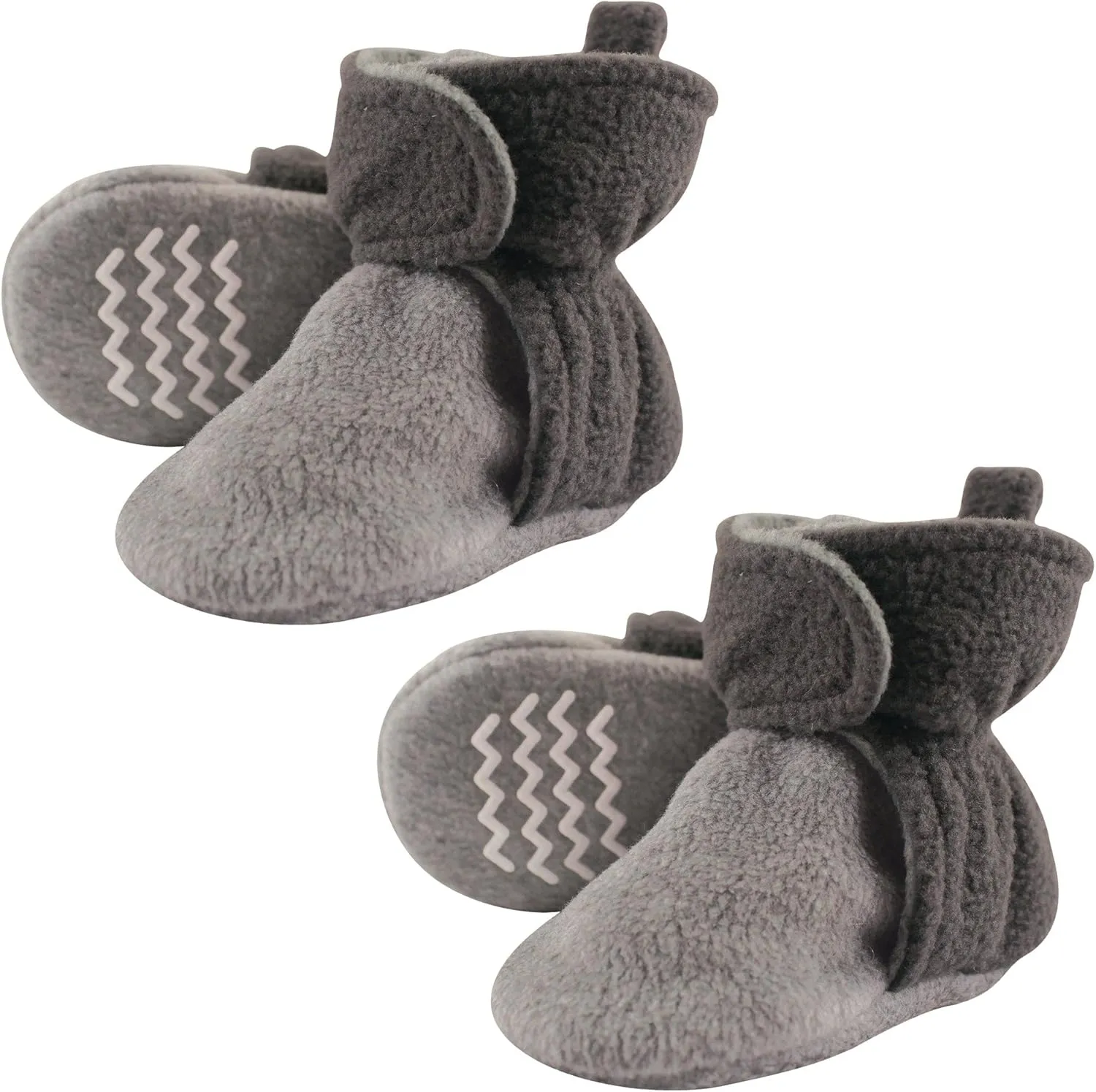 Hudson Baby Cozy Warm Toddler Slipper Booties with Non Skid Bottom