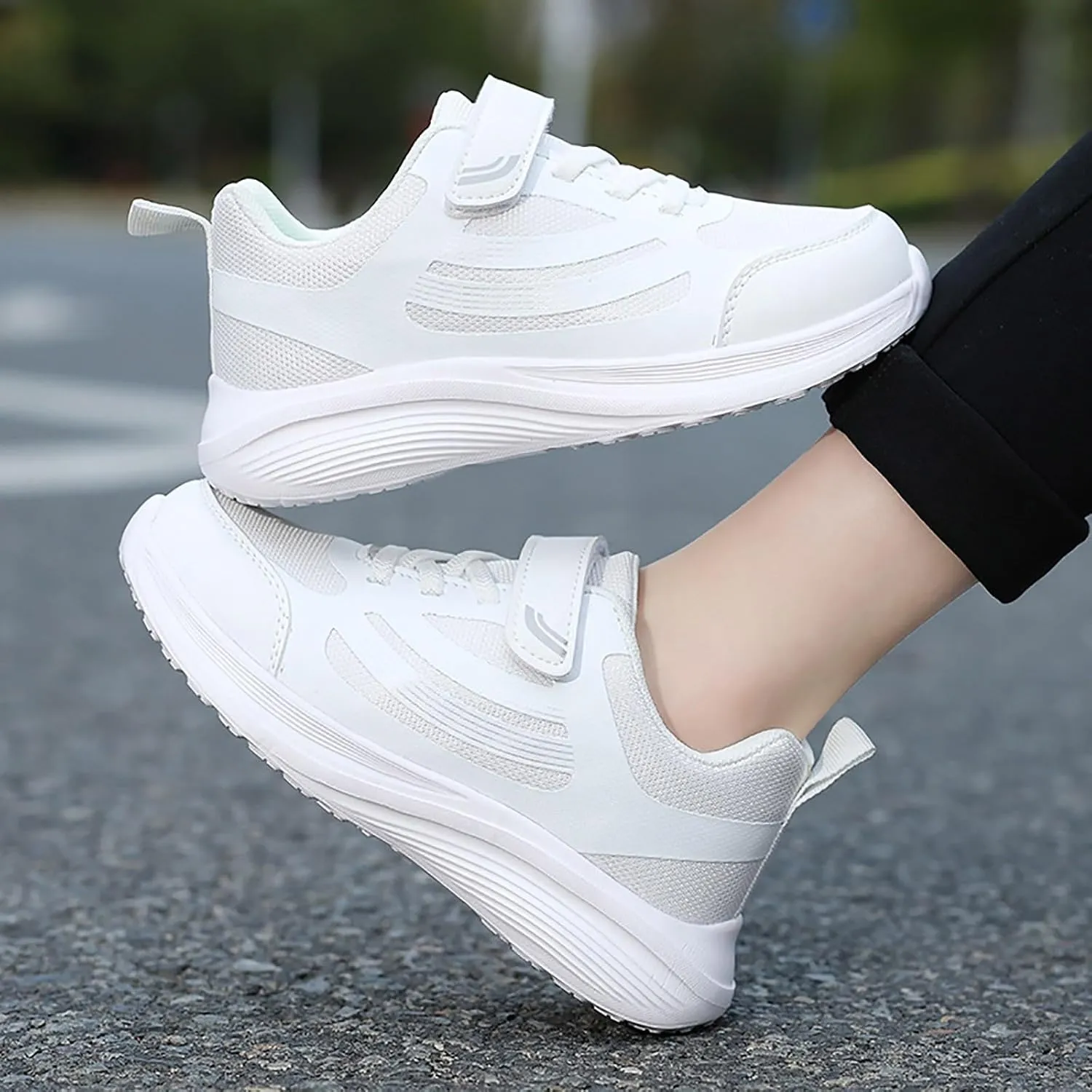 IWIHMIV Girls Athletic Shoes Toddler Tennis Shoes Sneakers for Boys Running Shoes Girls Boys Casual Breathable Sports Shoes