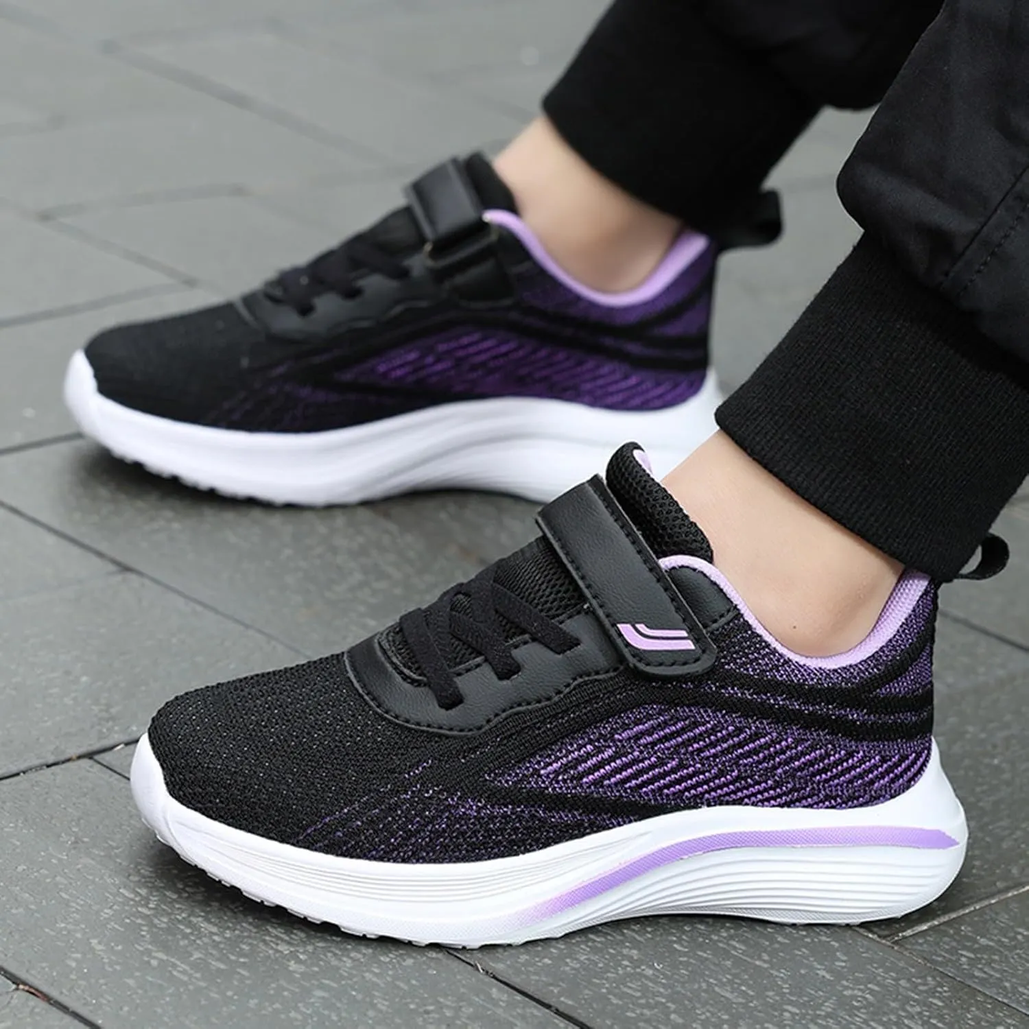 IWIHMIV Girls Athletic Shoes Toddler Tennis Shoes Sneakers for Boys Running Shoes Girls Boys Casual Breathable Sports Shoes
