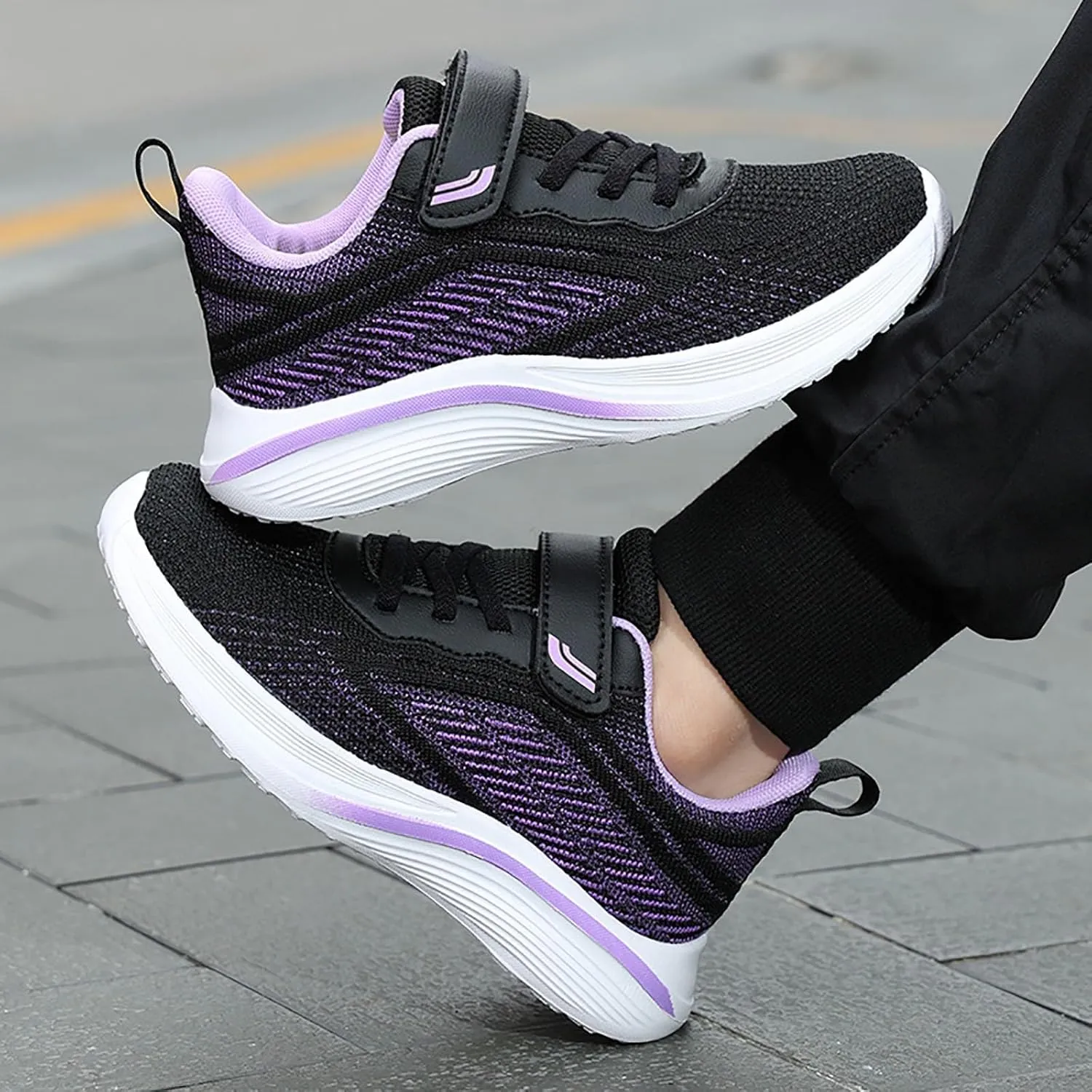 IWIHMIV Girls Athletic Shoes Toddler Tennis Shoes Sneakers for Boys Running Shoes Girls Boys Casual Breathable Sports Shoes