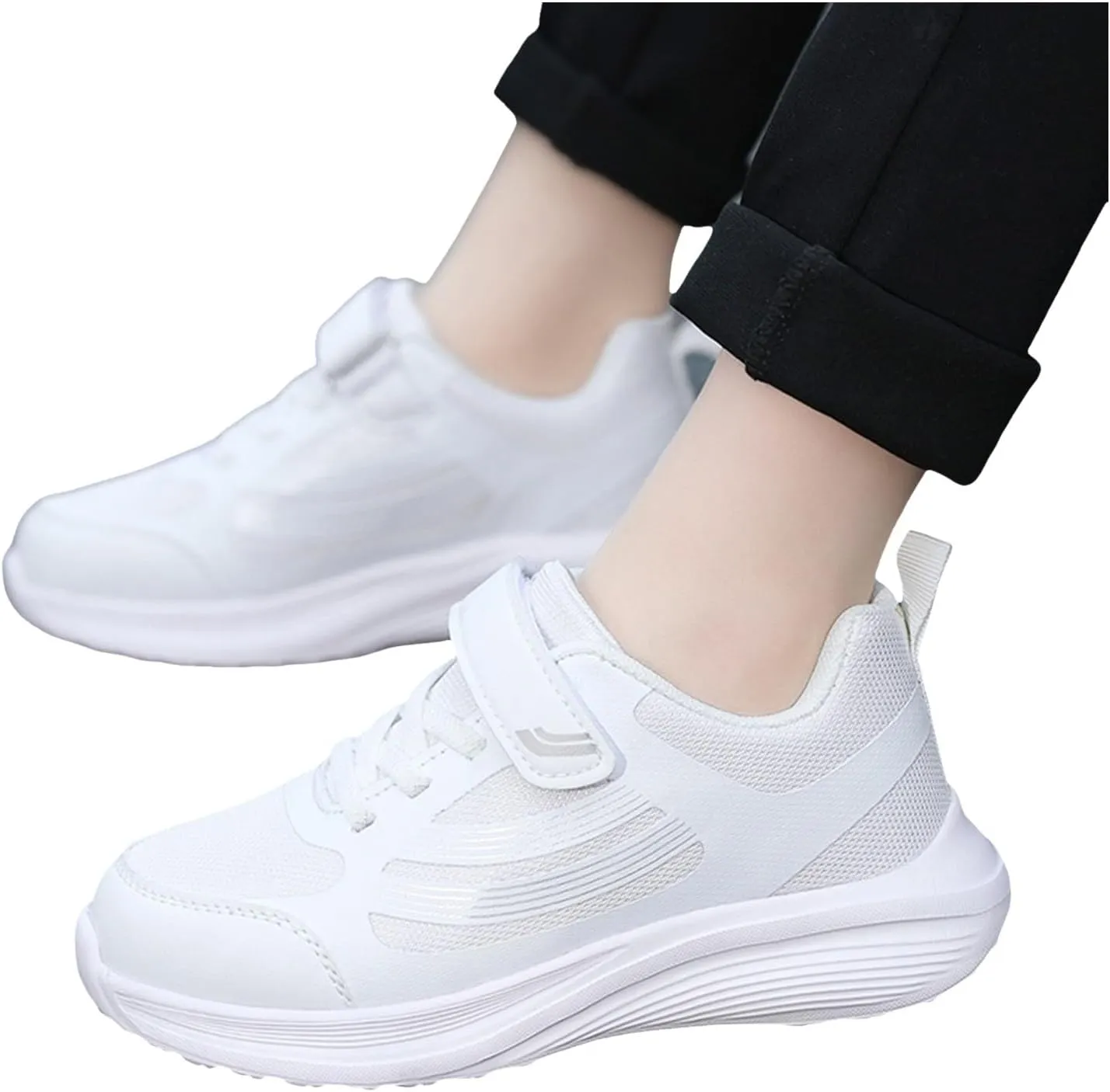 IWIHMIV Girls Athletic Shoes Toddler Tennis Shoes Sneakers for Boys Running Shoes Girls Boys Casual Breathable Sports Shoes