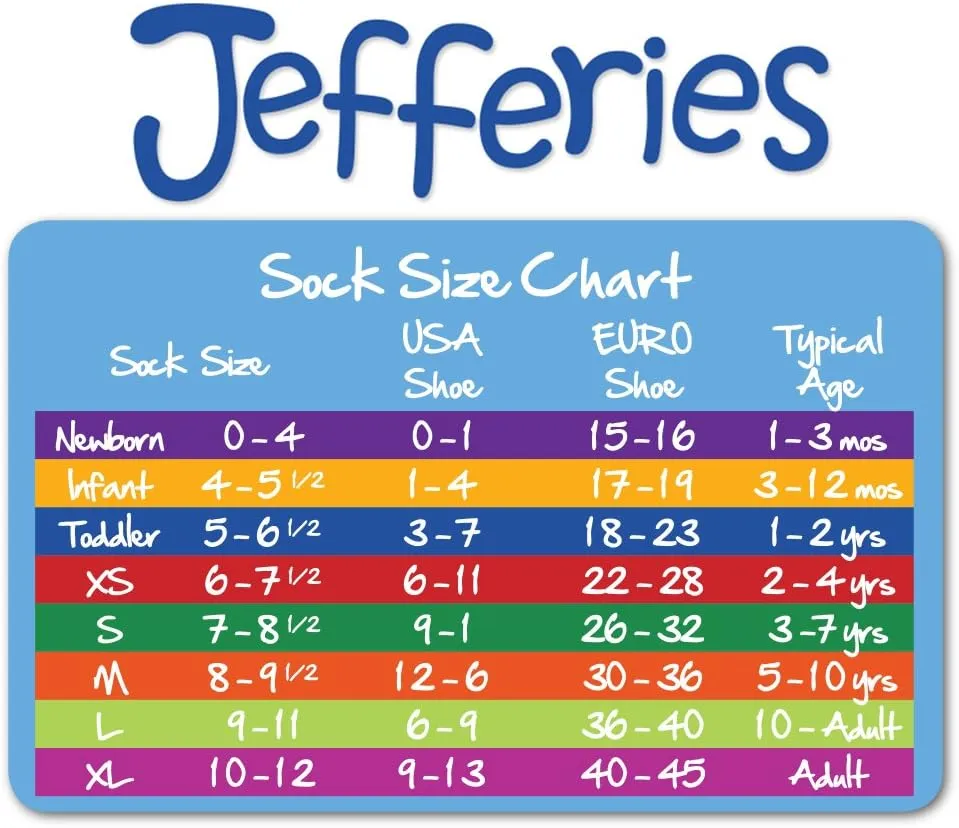 Jefferies Socks Baby Boys Girls Toddler Non Skid Turn Cuff Socks 6 Pair Pack