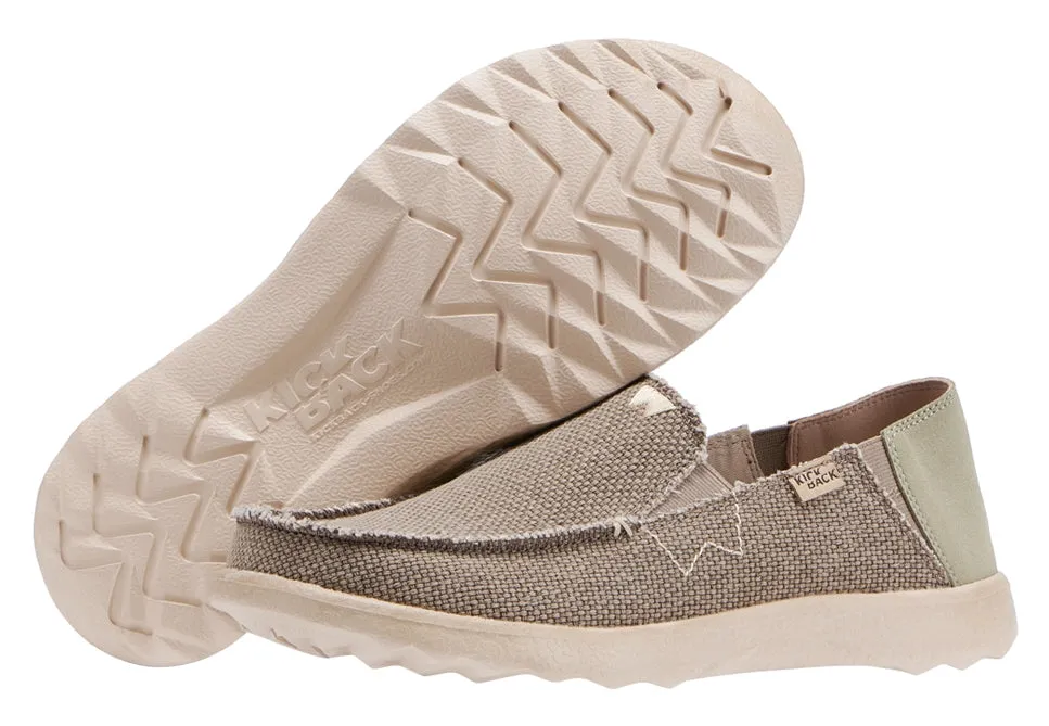 Kickback Mens Couch 2.0 Vibe Slip On Canvas Shoes - Bruno Brown