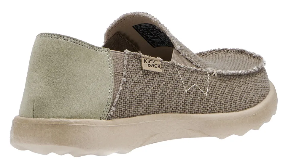 Kickback Mens Couch 2.0 Vibe Slip On Canvas Shoes - Bruno Brown