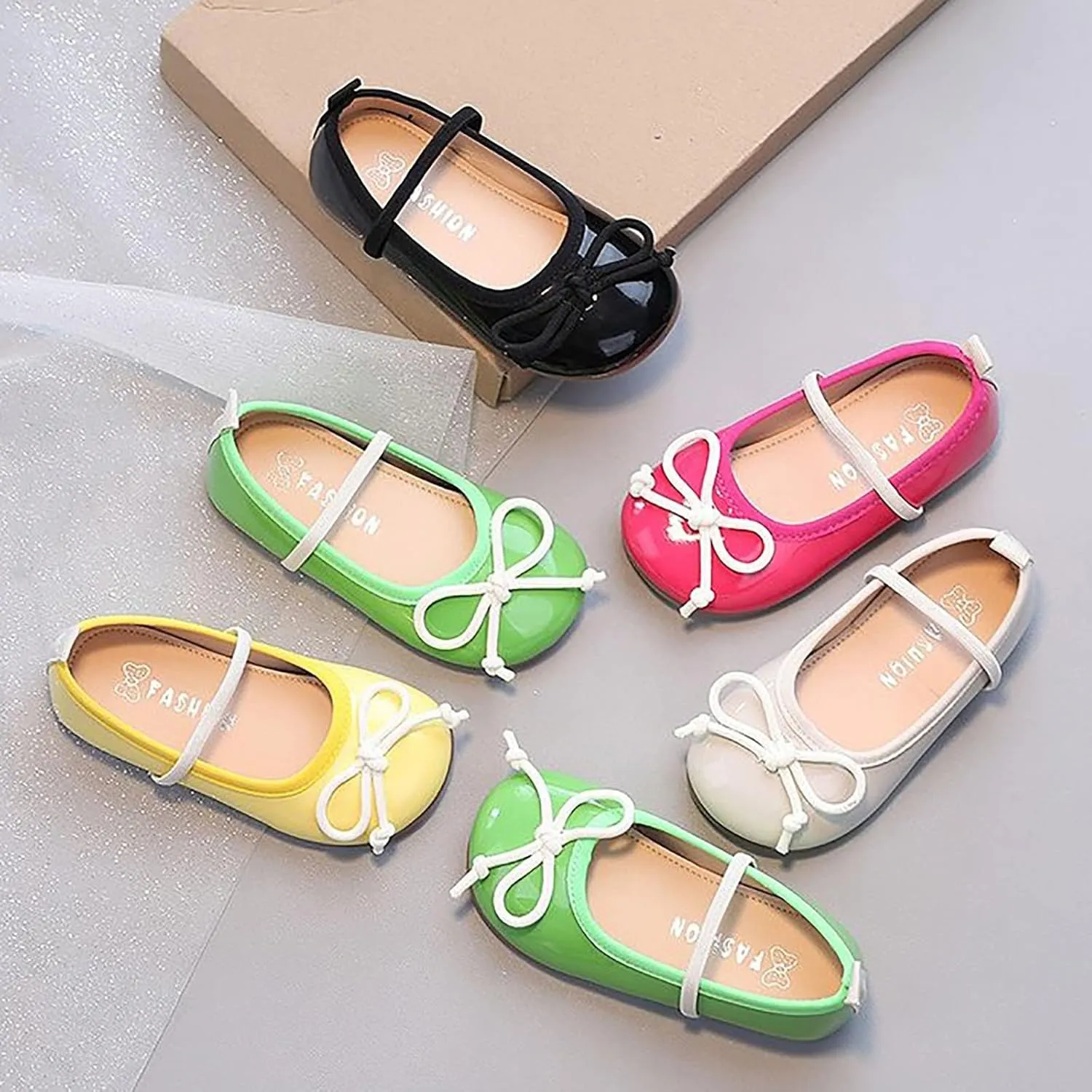 Kids Mary Jane Flat Shoes Little Girls Toddler Dress Ballet Shoes Non Slip Soft Sole Platform Birthday Party Sandals