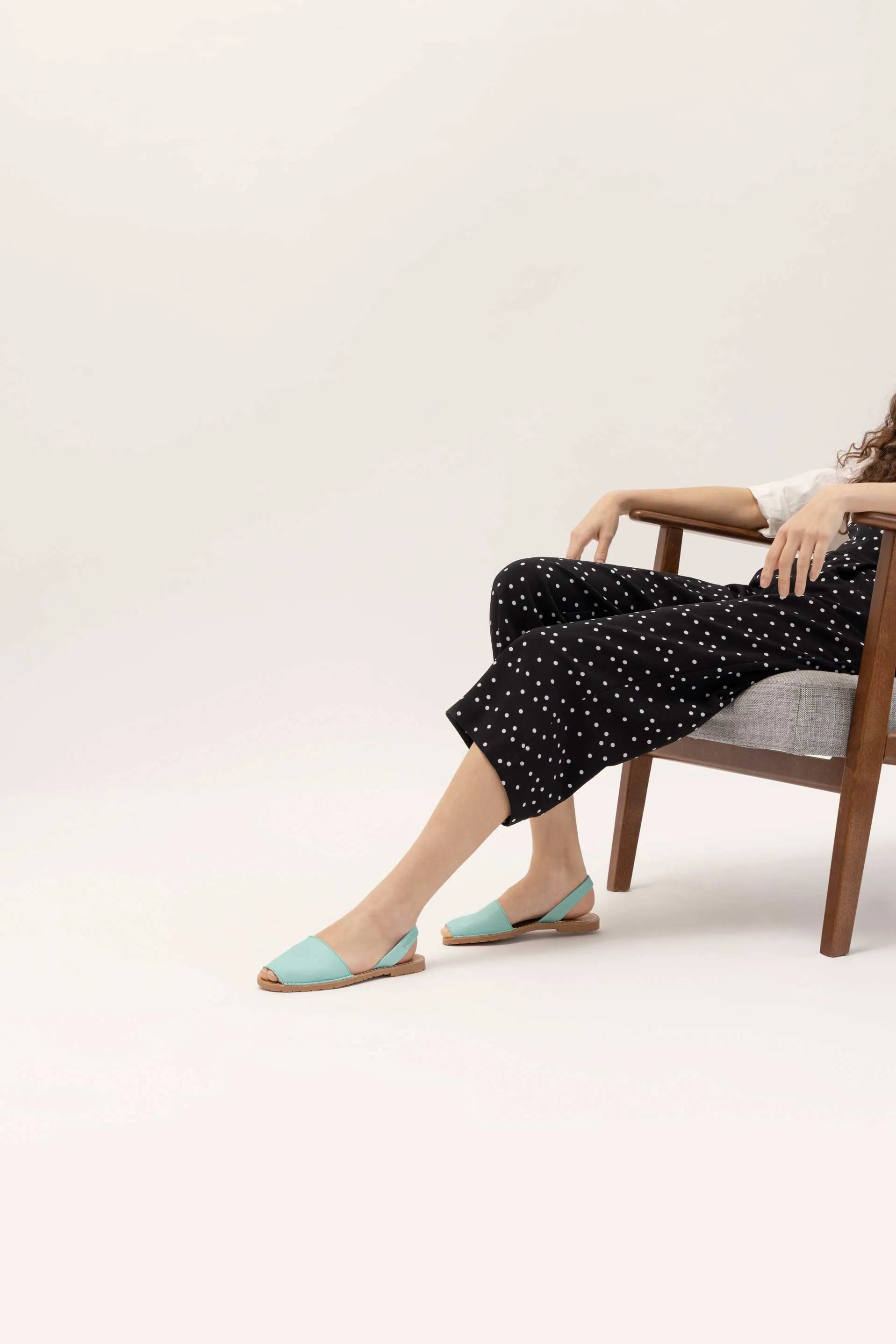 LAGO ORIGINAL - Turquoise Leather Menorcan Sandals