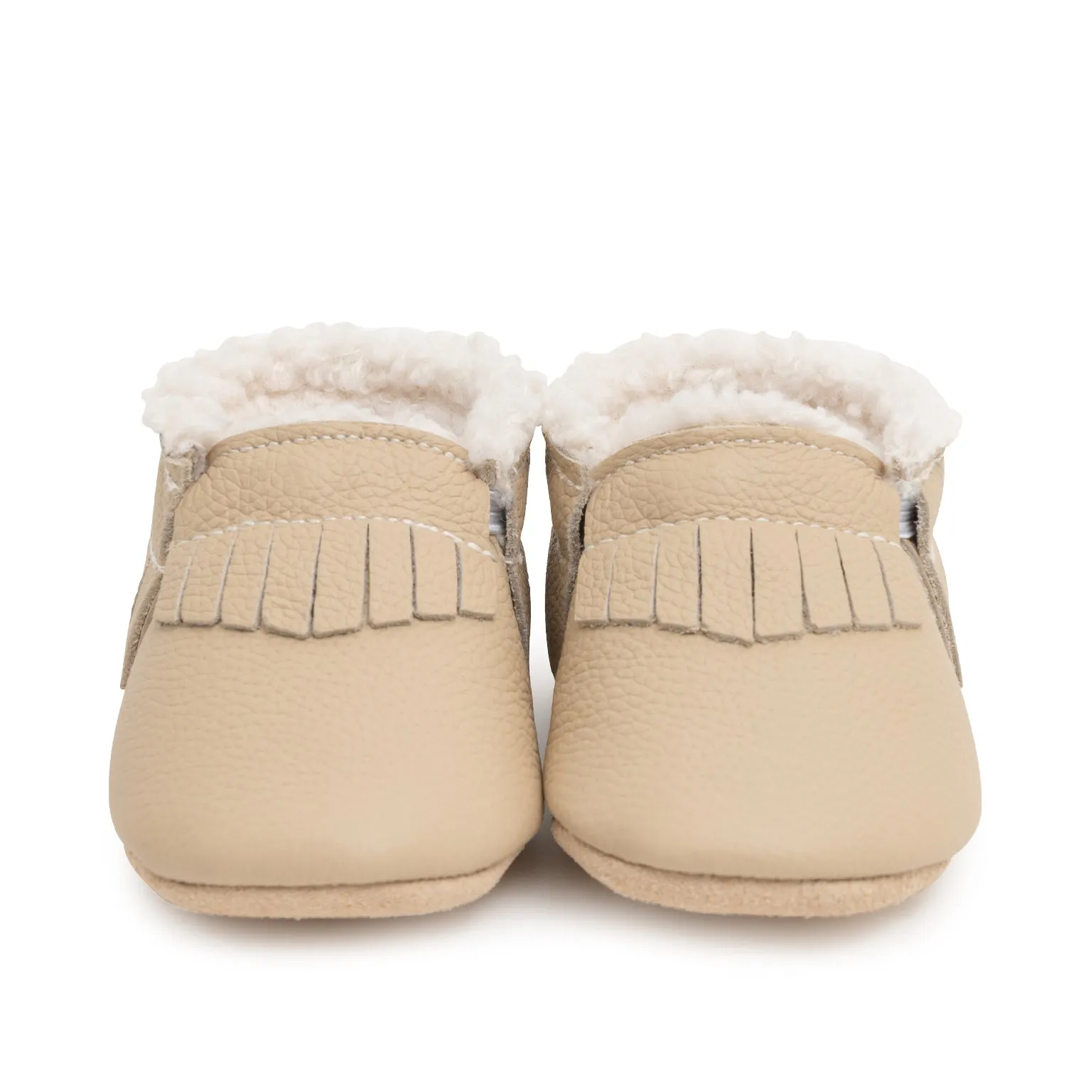 Latte Sherpa Moccasins