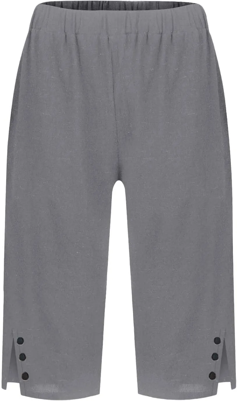 Leggings with Pockets for Women Pants Long Drawstring Linen Women Waist High Waisted Wide Leg Long Lounge Trousers