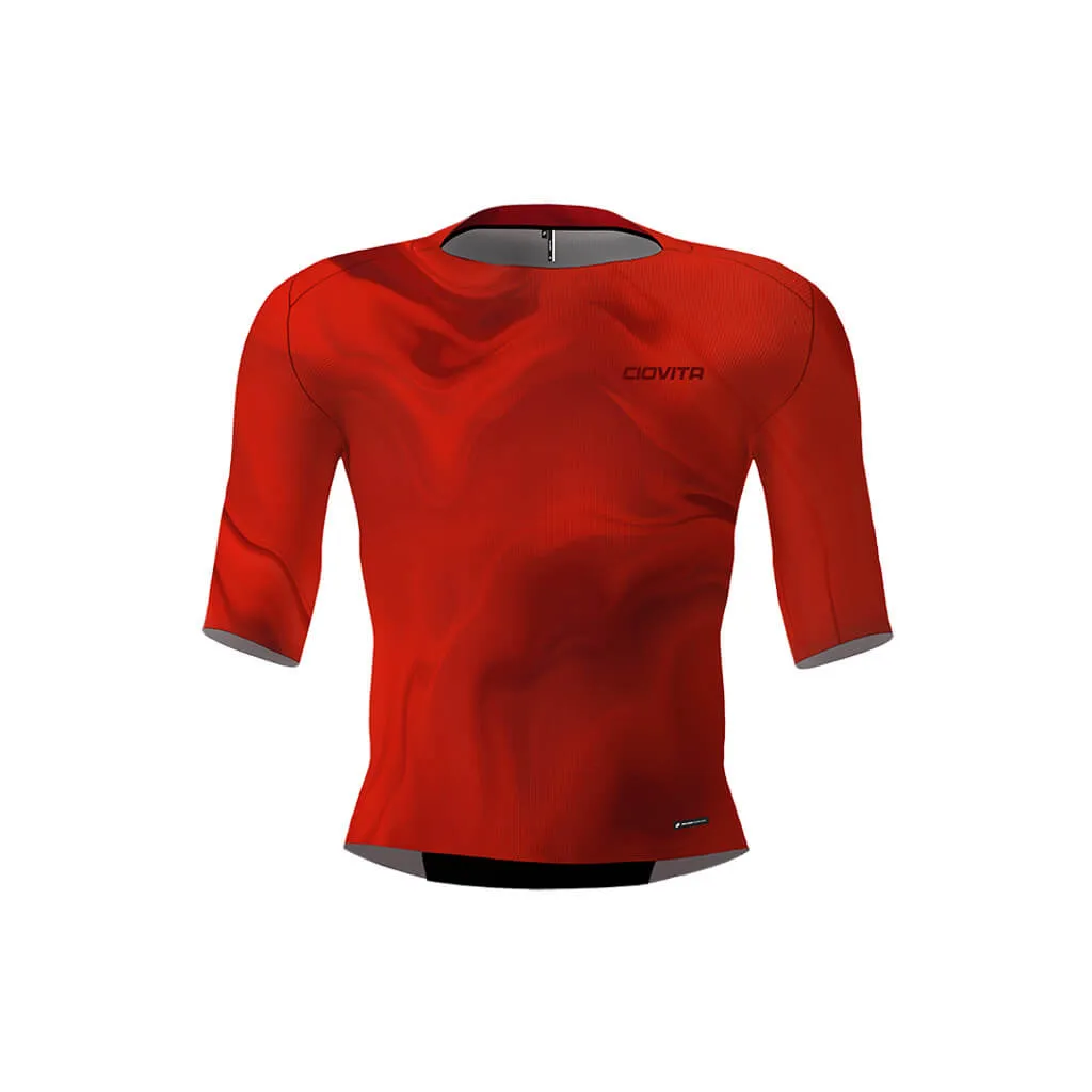 Men's Aeolis Zipperless Pro Fit Jersey (Red Swirl)