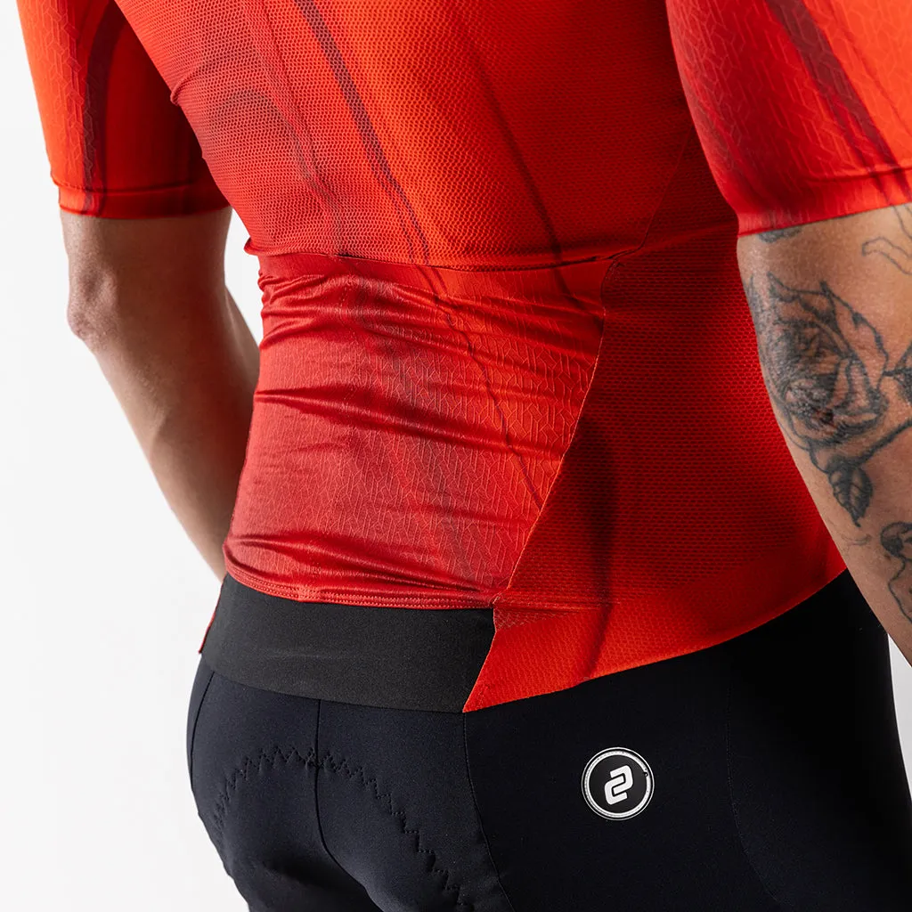Men's Aeolis Zipperless Pro Fit Jersey (Red Swirl)