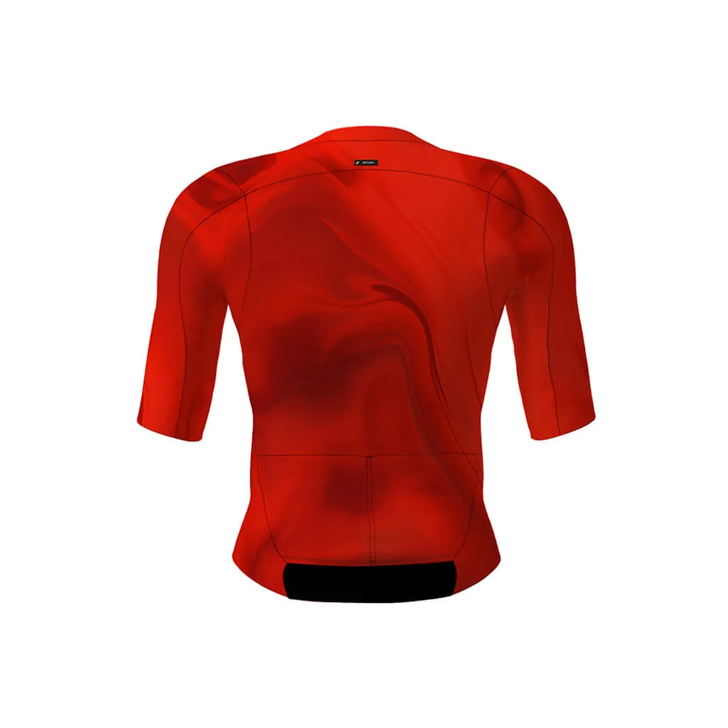 Men's Aeolis Zipperless Pro Fit Jersey (Red Swirl)
