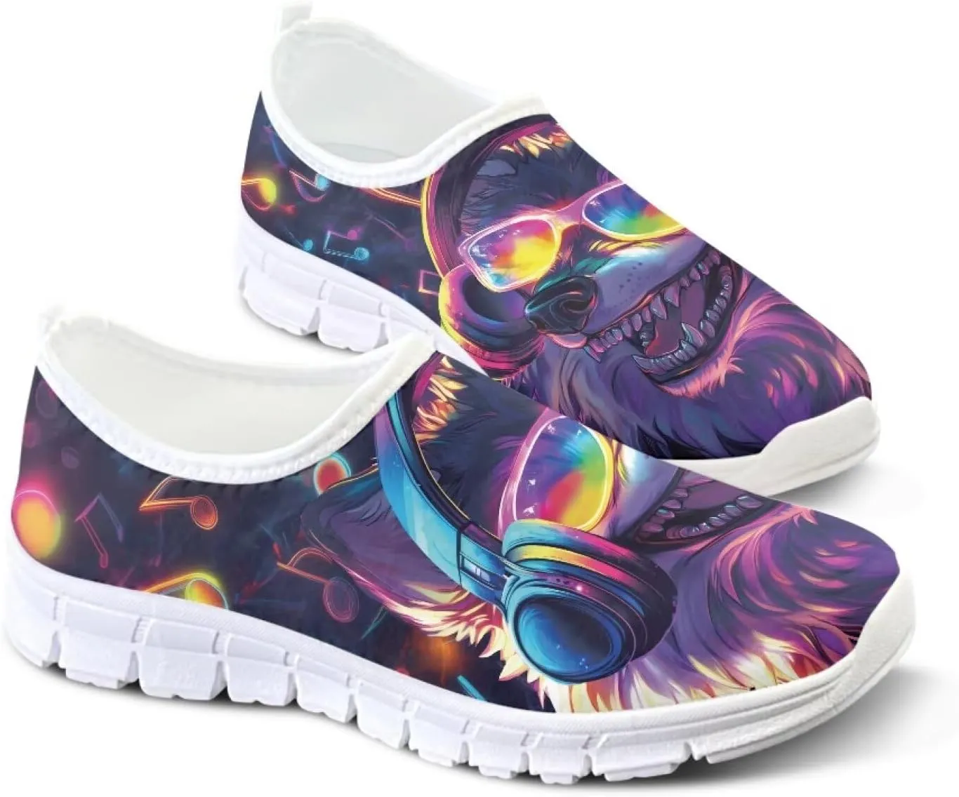 Men's Comfort Loafers Casual Slip-Ons Lightweight Walking Flats Comfortable Cycling Workout Tennis Shoes White Sole