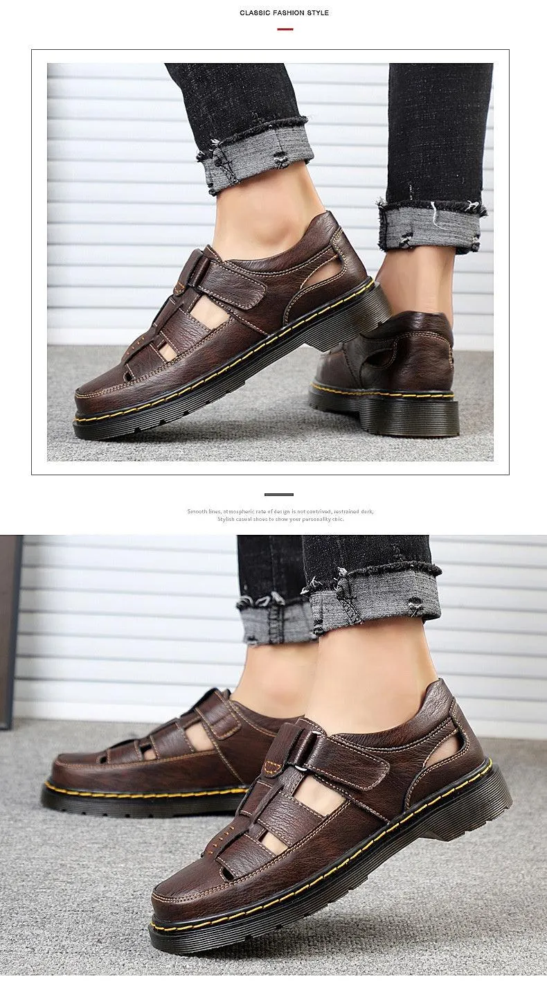 Men’s Leather Breathable Sandals