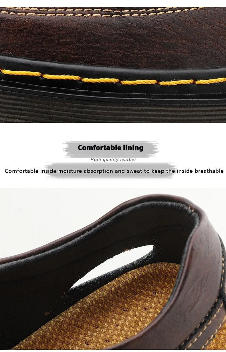 Men’s Leather Breathable Sandals