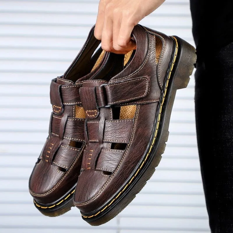 Men’s Leather Breathable Sandals