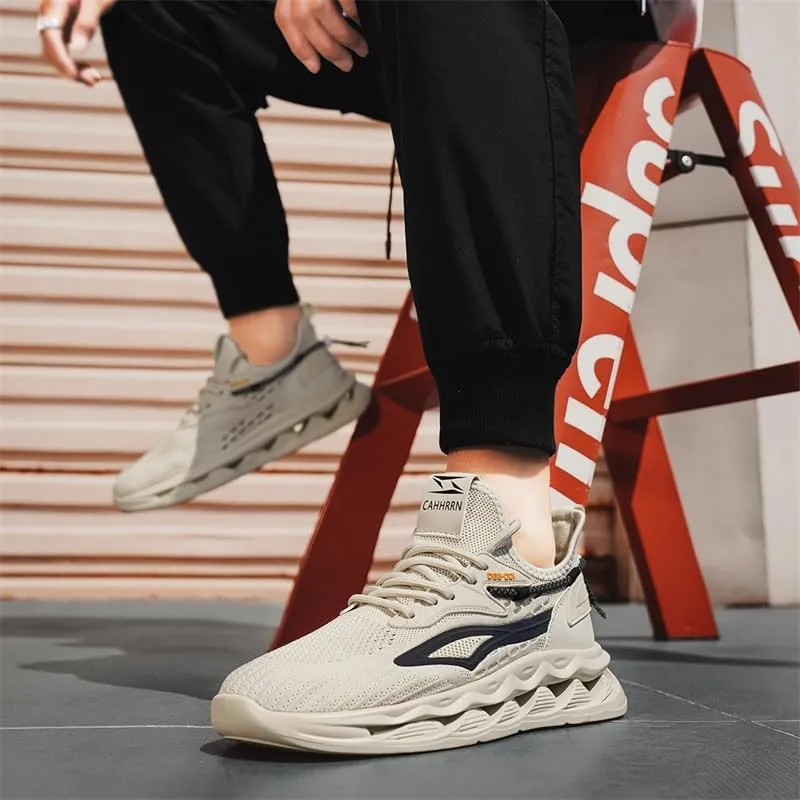 Men's Road Running Shoes Slip On Walking Shoes Breathable Non Slip Running Shoes Comfortable Fashion Sneakers for Men