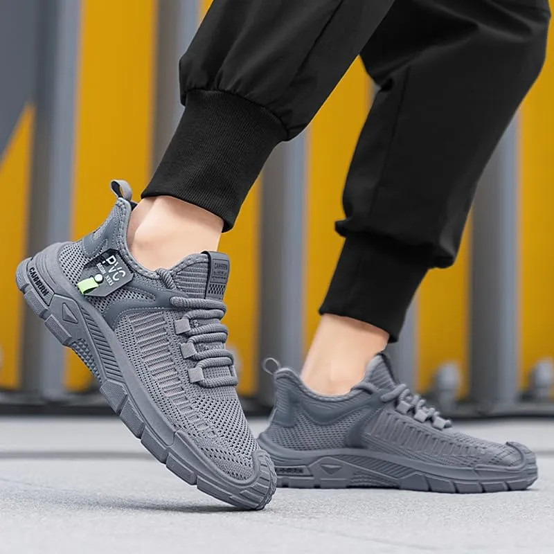 Men's Road Running Shoes Slip On Walking Shoes Breathable Non Slip Running Shoes Comfortable Fashion Sneakers for Men