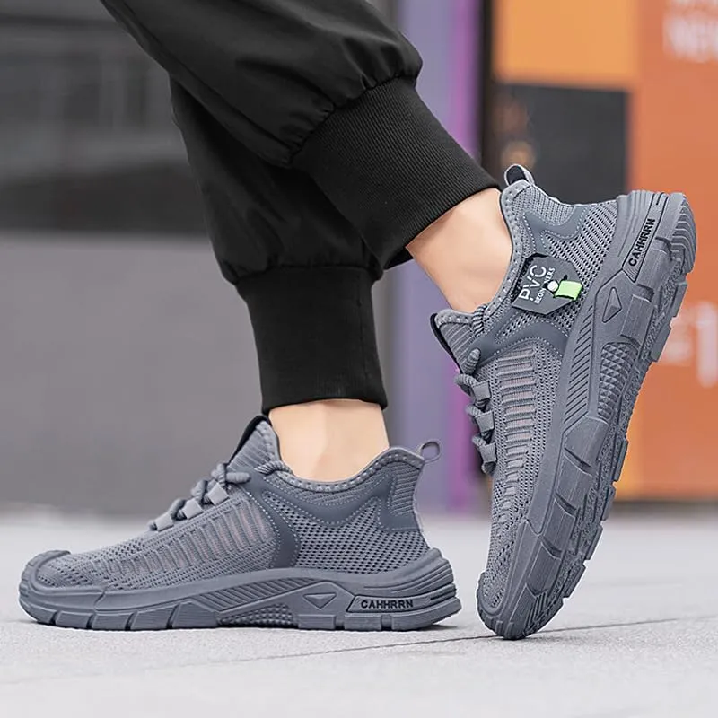 Men's Road Running Shoes Slip On Walking Shoes Breathable Non Slip Running Shoes Comfortable Fashion Sneakers for Men