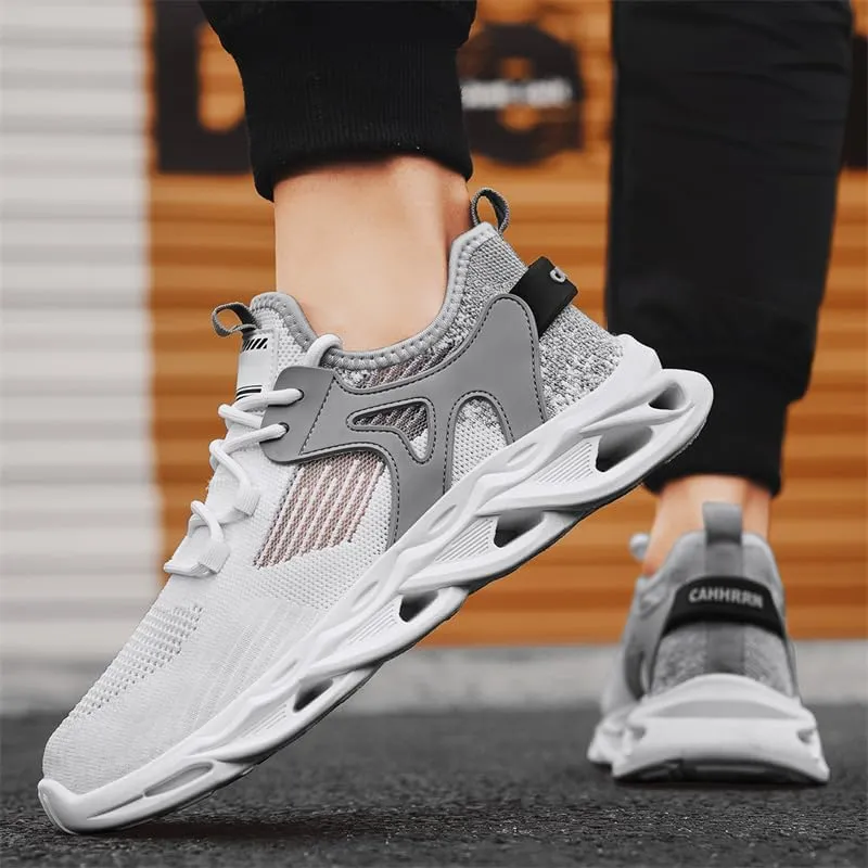 Men's Road Running Shoes Slip On Walking Shoes Breathable Non Slip Running Shoes Comfortable Fashion Sneakers for Men