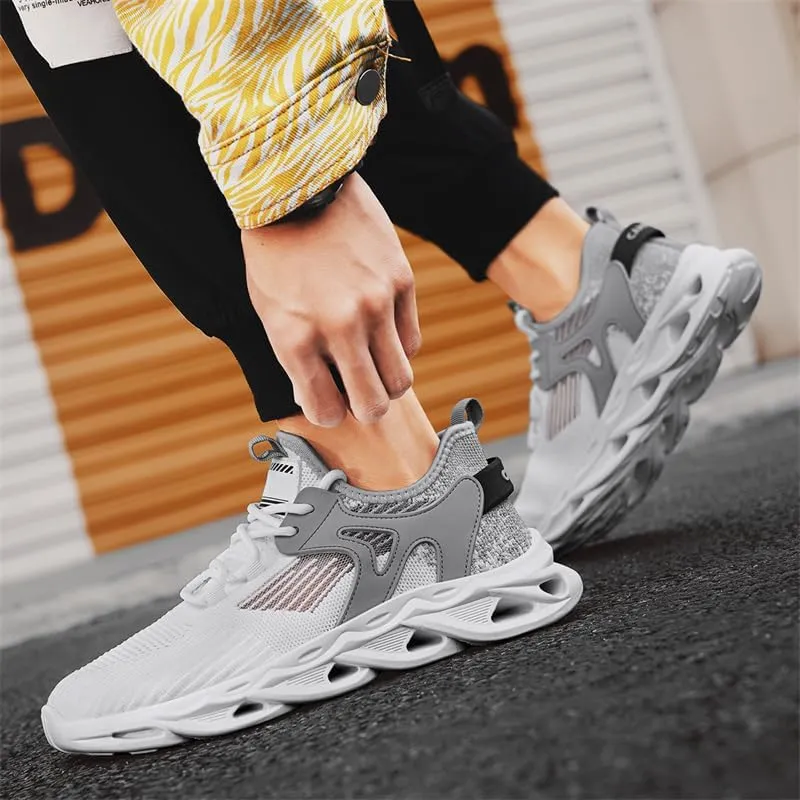 Men's Road Running Shoes Slip On Walking Shoes Breathable Non Slip Running Shoes Comfortable Fashion Sneakers for Men