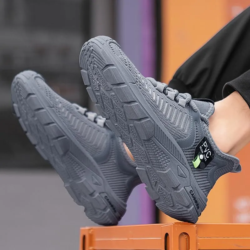 Men's Road Running Shoes Slip On Walking Shoes Breathable Non Slip Running Shoes Comfortable Fashion Sneakers for Men