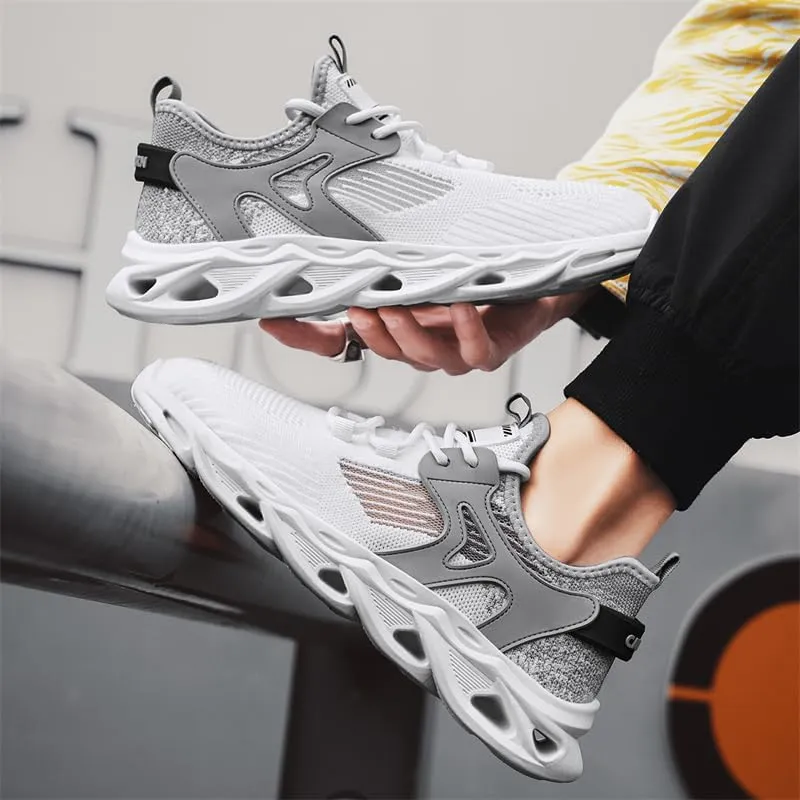 Men's Road Running Shoes Slip On Walking Shoes Breathable Non Slip Running Shoes Comfortable Fashion Sneakers for Men