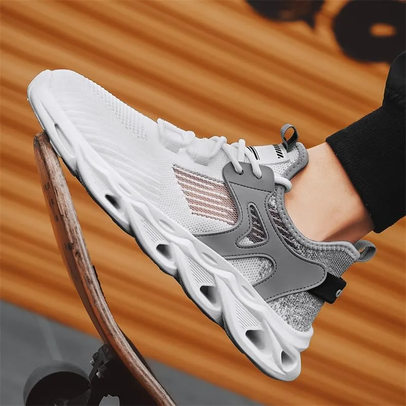 Men's Road Running Shoes Slip On Walking Shoes Breathable Non Slip Running Shoes Comfortable Fashion Sneakers for Men